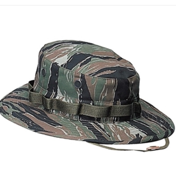 Camouflage Wide-Brimmed Hat Outdoor Activities Sun Rain Protection - Picture 5 of 5